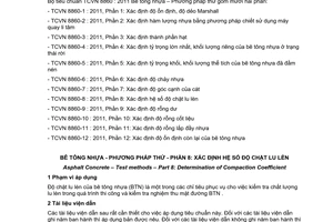 Tiêu chuẩn quốc gia TCVN 8860-8:2011 về Bê tông nhựa - Phương pháp thử - Phần 8: Xác định hệ số độ chặt lu lèn