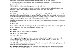 Tiêu chuẩn quốc gia TCVN 8972-2:2011 ( EN 12823-2 : 2000) về Thực phẩm - Xác định vitamin A bắng sắc ký lỏng hiệu năng cao – Phần 2: Xác định β-caroten