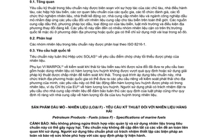 Tiêu chuẩn quốc gia TCVN 8936:2011 (ISO 8217:2010) về Sản phẩm dầu mỏ - Nhiên liệu (loại F) – Yêu cầu kỹ thuật đối với nhiên liệu hàng hải