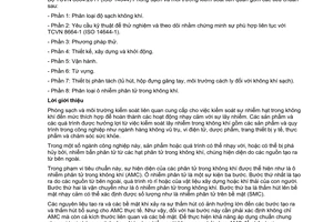 Tiêu chuẩn quốc gia TCVN 8664-8:2011 (ISO 14644-8:2006) về Phòng sạch và môi trường kiểm soát liên quan - Phần 8: Phân loại ô nhiễm phân tử trong không khí