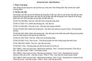 Tiêu chuẩn quốc gia TCVN 8910:2011 về Than thương phẩm - Yêu cầu kỹ thuật