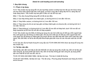 Tiêu chuẩn quốc gia TCVN 8996:2011 (ISO 4954:1993) về Thép chồn nguội và kéo vuốt nguội