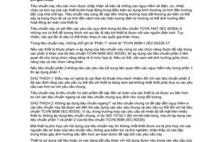 Tiêu chuẩn quốc gia TCVN 5699-2-90:2011 (IEC 60335-2-90:2010) về Thiết bị điện gia dụng và thiết bị điện tương tự - An toàn – Phần 2-90: Yêu cầu cụ thể đối với lò vi sóng dùng trong dịch vụ thương mại