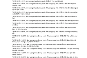 Tiêu chuẩn quốc gia TCVN 8817-9:2011 về Nhũ tương nhựa đường axit - Phương pháp thử - Phần 9: Thử nghiệm chưng cất