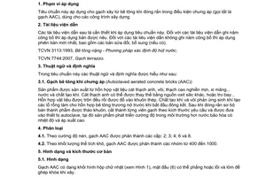 Tiêu chuẩn quốc gia TCVN 7959:2011 về Bê tông nhẹ - Gạch bê tông khí chưng áp (AAC)