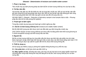 Tiêu chuẩn quốc gia TCVN 8949:2011 (ISO 665:2000) về Hạt có dầu - Xác định độ ẩm và hàm lượng chất bay hơi