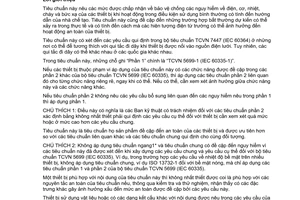 Tiêu chuẩn quốc gia TCVN 5699-2-32:2011 (IEC 60335-2-32:2008) về Thiết bị điện gia dụng và thiết bị điện tương tự - An toàn – Phần 2-32: Yêu cầu cụ thể đối với thiết bị mát xa