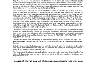 Tiêu chuẩn quốc gia TCVN ISO 14015:2011 (ISO 14015:2001) về Quản lý môi trường - Đánh giá môi trường của các địa điểm và tổ chức (EASO)
