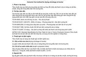 Tiêu chuẩn quốc gia TCVN 8824:2011 về Xi măng - Phương pháp xác định độ co khô của vữa