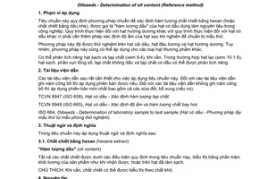 Tiêu chuẩn quốc gia TCVN 8948:2011 (ISO 659:2009) về Hạt có dầu - Xác định hàm lượng dầu (phương pháp chuẩn)