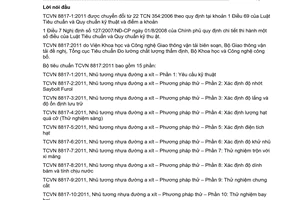 Tiêu chuẩn quốc gia TCVN 8817-1:2011 về Nhũ tương nhựa đường axit - Phần 1: Yêu cầu kỹ thuật