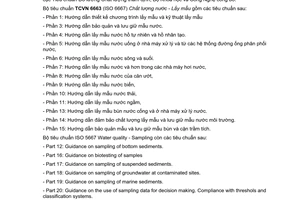 Tiêu chuẩn quốc gia TCVN 6663-1:2011 (ISO 5667-1:2006) về Chất lượng nước - Lấy mẫu - Phần 1: Hướng dẫn lập chương trình lấy mẫu và Kỹ thuật lấy mẫu