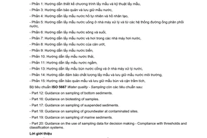 Tiêu chuẩn quốc gia TCVN 6663-11:2011 (ISO 5667-11:2009) về  Chất lượng nước – Lấy mẫu- Phần 11: Hướng dẫn lấy mẫu nước ngầm