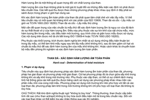 Tiêu chuẩn Việt Nam TCVN 172:2011 (ISO 589:2008) về Than đá - Xác định hàm lượng ẩm toàn phần