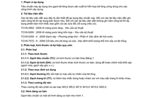 Tiêu chuẩn quốc gia TCVN 6477:2011 về Gạch bê tông