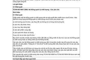Tiêu chuẩn quốc gia TCVN ISO/TS 16949:2011 (ISO/TS 16949:2009) về Hệ thống quản lý chất lượng - Yêu cầu cụ thể đối với việc áp dụng TCVN ISO 9001:2008 cho các tổ chức sản xuất ô tô và phụ tùng liên quan
