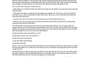 Tiêu chuẩn quốc gia TCVN ISO 14044:2011 (ISO 14044:2006) về Quản lý môi trường - Đánh giá vòng đời của sản phẩm - Yêu cầu và hướng dẫn