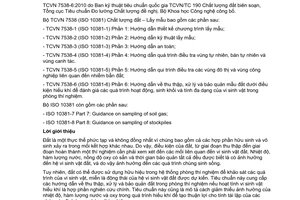 Tiêu chuẩn quốc gia TCVN 7538-6:2010 (ISO 10381-6:2009) về Chất lượng đất - Lấy mẫu - Phần 6: Hướng dẫn về thu thập, xử lí và bảo quản mẫu đất ở điều kiện hiếu khí để đánh giá các quá trình hoạt động, sinh khối và tính đa dạng của vi sinh vật trong phòng thí nghiệm