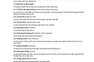 Tiêu chuẩn Việt Nam TCVN 8480:2010 về Công trình đê, đập - Yêu cầu về thành phần, khối lượng khảo sát và xử lý mối gây hại