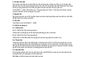 Tiêu chuẩn quốc gia TCVN 8257-2:2009 về Tấm thạch cao - Phương pháp thử - Phần 2: Xác định độ cứng của cạnh, gờ và lõi