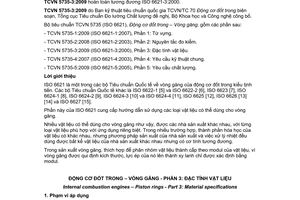 Tiêu chuẩn quốc gia TCVN 5735-3:2009 (ISO 6621-3:2000) về Động cơ đốt trong - Vòng găng - Phần 3: Đặc tính vật liệu