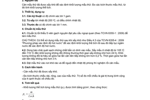 Tiêu chuẩn quốc gia TCVN 6355-5:2009 về Gạch xây - Phương pháp thử - Phần 5: Xác định khối lượng thể tích