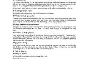 Tiêu chuẩn Việt Nam TCVN 8221:2009 về vải địa kỹ thuật − Phương pháp xác định khối lượng trên đơn vị diện tích