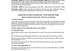 Tiêu chuẩn quốc gia TCVN 8291:2009 (ISO 7944:1998) về Quang học và dụng cụ quang học - Bước sóng quy chiếu