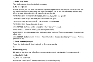 Tiêu chuẩn quốc gia TCVN 7045:2009 về Rượu vang - Quy định kỹ thuật