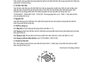 Tiêu chuẩn quốc gia TCVN 8048-9:2009 (ISO 8905:1988) về Gỗ - Phương pháp thử cơ lý - Phần 9: Xác định độ bền cắt song song thớ của gỗ xẻ