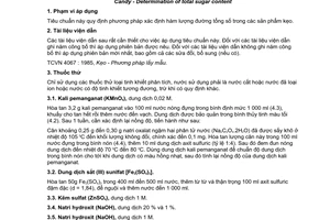 Tiêu chuẩn quốc gia TCVN 4074:2009 về Kẹo - Xác định hàm lượng đường tổng số