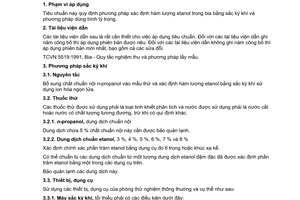 Tiêu chuẩn quốc gia TCVN 5562:2009 về Bia - Xác định hàm lượng etanol