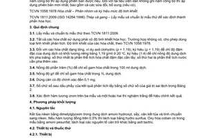 Tiêu chuẩn quốc gia TCVN 1813:2009 về Thép và gang - Xác định hàm lượng niken - Phương pháp phân tích hóa học
