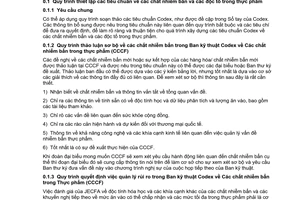 Tiêu chuẩn quốc gia TCVN 4832:2009 (CODEX STAN 193-1995, Rev.3-2007) về Tiêu chuẩn chung đối với các chất nhiễm bẩn và các độc tố trong thực phẩm