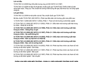 Tiêu chuẩn quốc gia TCVN 7921-2-3:2009 (IEC 60721-2-3:1987) Phân loại điều kiện môi trường -  Phần 2-3:điều kiện môi trường xuất hiện trong tự nhiên - Áp suất không khí