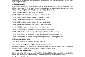 Tiêu chuẩn Việt Nam TCVN 8228:2009 về hỗn hợp bê tông thủy công – yêu cầu kỹ thuật