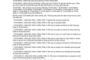 Tiêu chuẩn quốc gia TCVN 5465-6:2009 (ISO 1833-6:2006) về Vật liệu dệt - Phân tích định lượng hóa học - Phần 6: Hỗn hợp xơ visco và một số xơ cupro hoặc xơ modal hoặc xơ lyocell và xơ bông (phương pháp sử dụng axit formic và kẽm clorua)