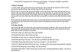 Tiêu chuẩn Việt Nam TCVN 3890:2009 về  phương tiện phòng cháy và chữa cháy cho nhà và công trình - trang bị, bố trí, kiểm tra và bảo dưỡng