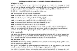 Tiêu chuẩn quốc gia TCVN 8233:2009 (ISO/ASTM 51650 : 2005) về Tiêu chuẩn thực hành sử dụng hệ đo liều xenluloza triaxetat
