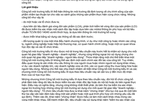 Tiêu chuẩn quốc gia TCVN ISO 14025:2009 (ISO 14025 : 2006) về Nhãn môi trường và công bố môi trường - Công bố môi trường kiểu III - Nguyên lý và thủ tục