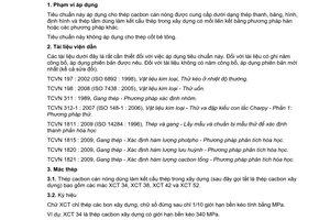 Tiêu chuẩn quốc gia TCVN 5709:2009 về thép cácbon cán nóng dùng làm kết cấu trong xây dựng - Yêu cầu kỹ thuật