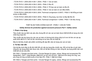 Tiêu chuẩn Việt Nam TCVN 7915-1:2009 (ISO 4126-1: 2004) về Thiết bị an toàn chống quá áp - Phần 1 - Van an toàn