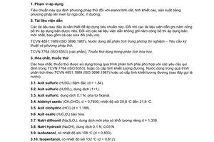 Tiêu chuẩn Việt Nam TCVN 1051:2009 về Etanola tinh chế - Phương pháp thử