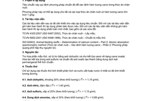 Tiêu chuẩn Việt Nam TCVN 1526-1:2007 (ISO 6490-1:1985) về thức ăn chăn nuôi - xác định hàm lượng canxi - phần 1: phương pháp chuẩn độ