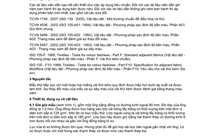 Tiêu chuẩn quốc gia TCVN 5479:2007 (ISO 105-P02 : 2002) về Vật liệu dệt - Phương pháp xác định độ bền màu - Phần P02: Độ bền màu với hấp tạo nếp nhăn