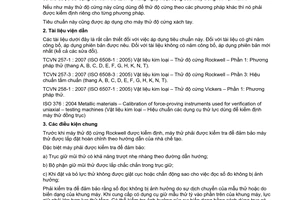 Tiêu chuẩn quốc gia TCVN 257-2:2007 (ISO 6508-2 : 2005) về Vật liệu kim loại - Thử độ cứng Rockwell - Phần 2: Kiểm định và hiệu chuẩn máy thử (thang A, B, C, D, E, F, G, H, K, N, T)