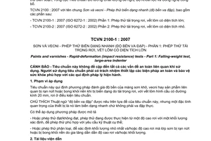Tiêu chuẩn quốc gia TCVN 2100-1:2007 về Sơn và vecni - Phép thử biến dạng nhanh (độ bền va đập)