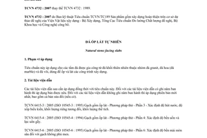Tiêu chuẩn quốc gia TCVN 4732:2007 về Đá ốp lát tự nhiên