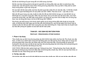 Tiêu chuẩn quốc gia TCVN 172:2007 (ISO 589 : 2003) về Than đá - Xác định độ ẩm toàn phần