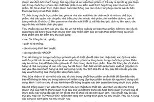 Tiêu chuẩn Việt Nam TCVN ISO 22000:2007 (ISO 22000 : 2005) về hệ thống quản lý an toàn thực phẩm - yêu cầu đối với các tổ chức trong chuỗi thực phẩm
